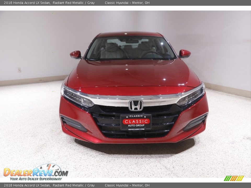 2018 Honda Accord LX Sedan Radiant Red Metallic / Gray Photo #2