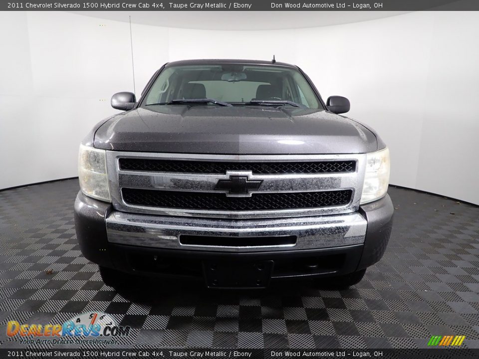 2011 Chevrolet Silverado 1500 Hybrid Crew Cab 4x4 Taupe Gray Metallic / Ebony Photo #2