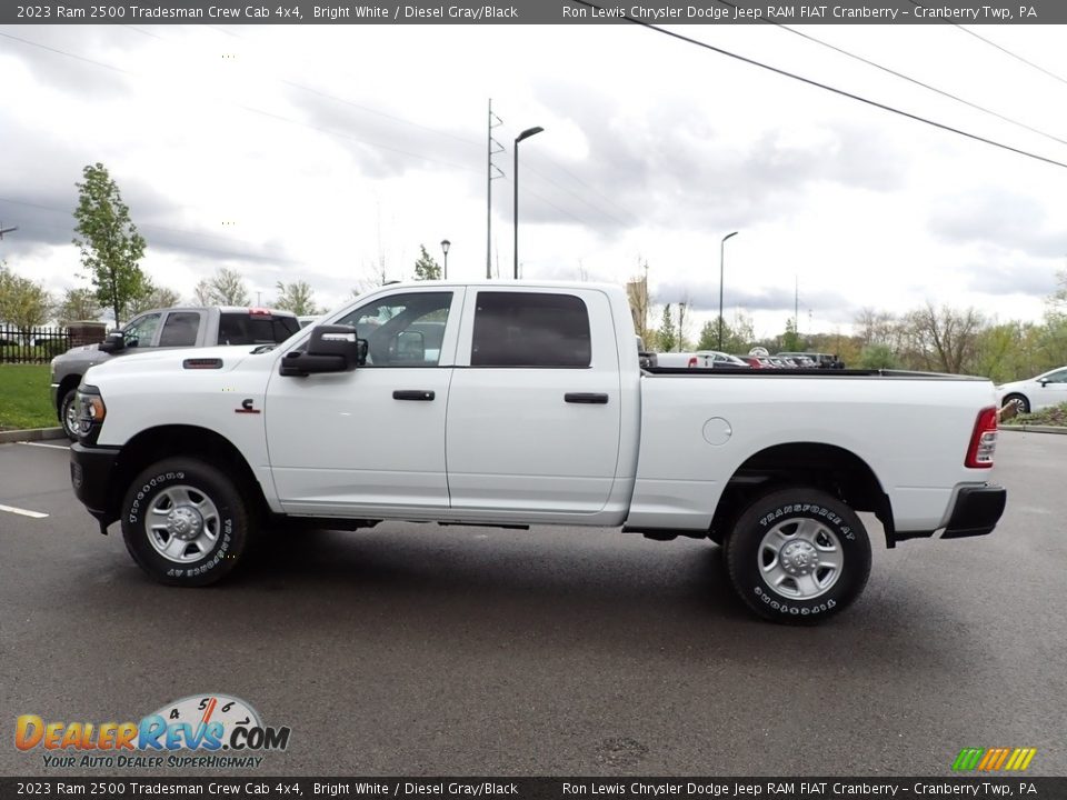 2023 Ram 2500 Tradesman Crew Cab 4x4 Bright White / Diesel Gray/Black Photo #2