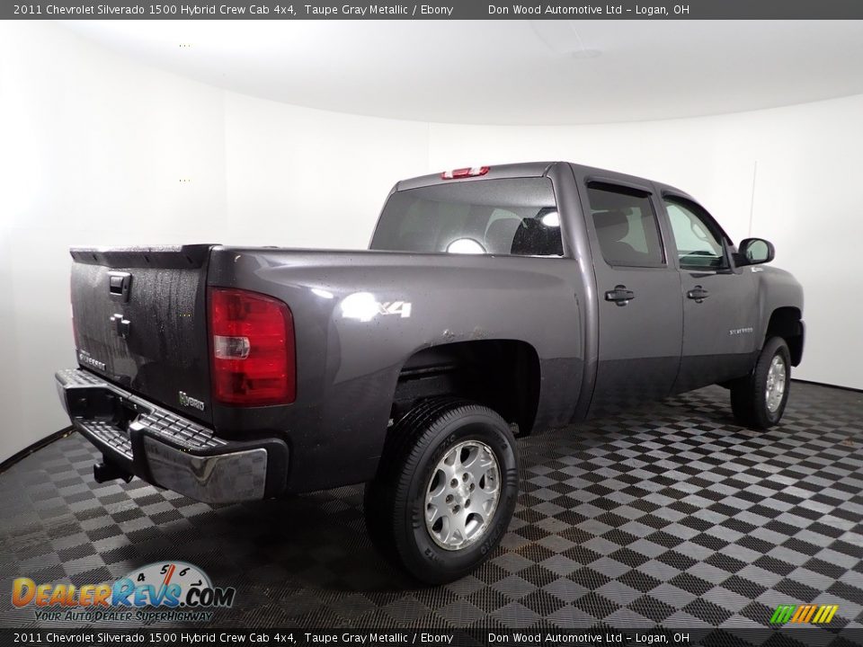 Taupe Gray Metallic 2011 Chevrolet Silverado 1500 Hybrid Crew Cab 4x4 Photo #7