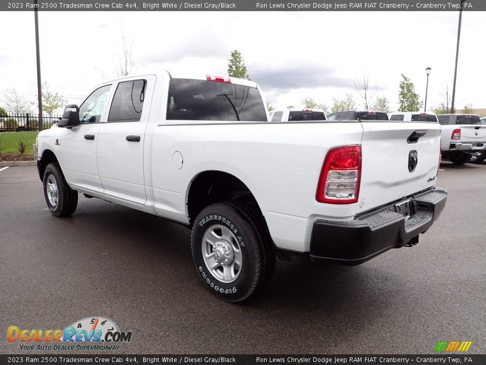 2023 Ram 2500 Tradesman Crew Cab 4x4 Bright White / Diesel Gray/Black Photo #3