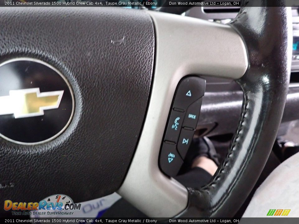 2011 Chevrolet Silverado 1500 Hybrid Crew Cab 4x4 Steering Wheel Photo #9