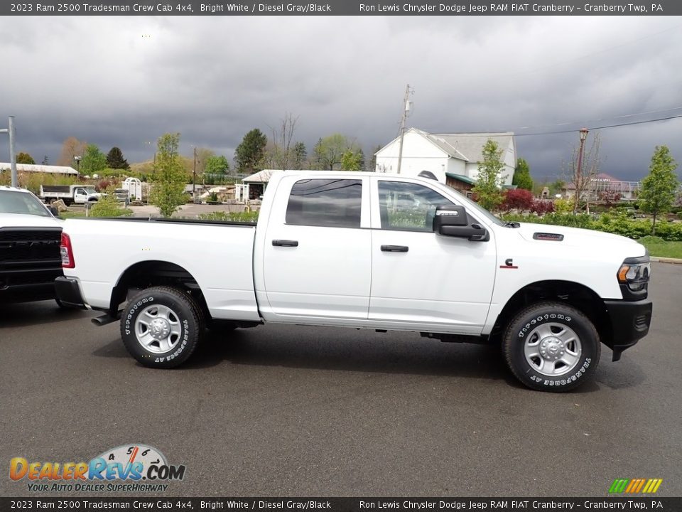 2023 Ram 2500 Tradesman Crew Cab 4x4 Bright White / Diesel Gray/Black Photo #6