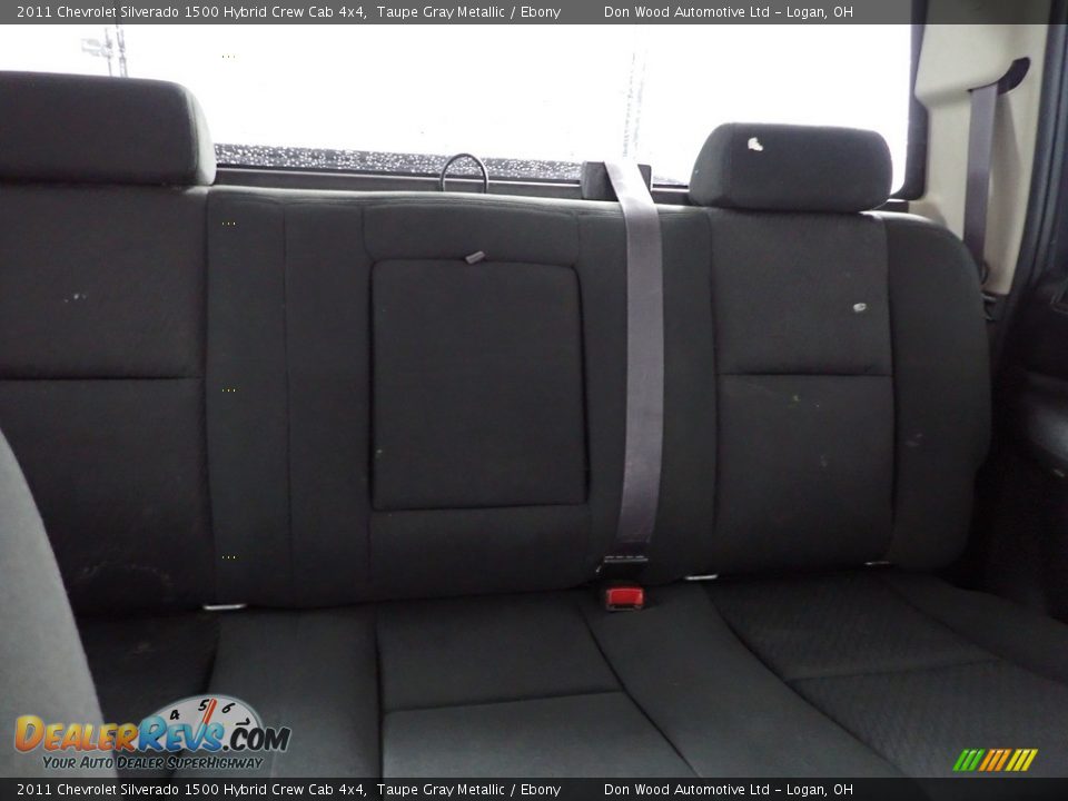 Rear Seat of 2011 Chevrolet Silverado 1500 Hybrid Crew Cab 4x4 Photo #13
