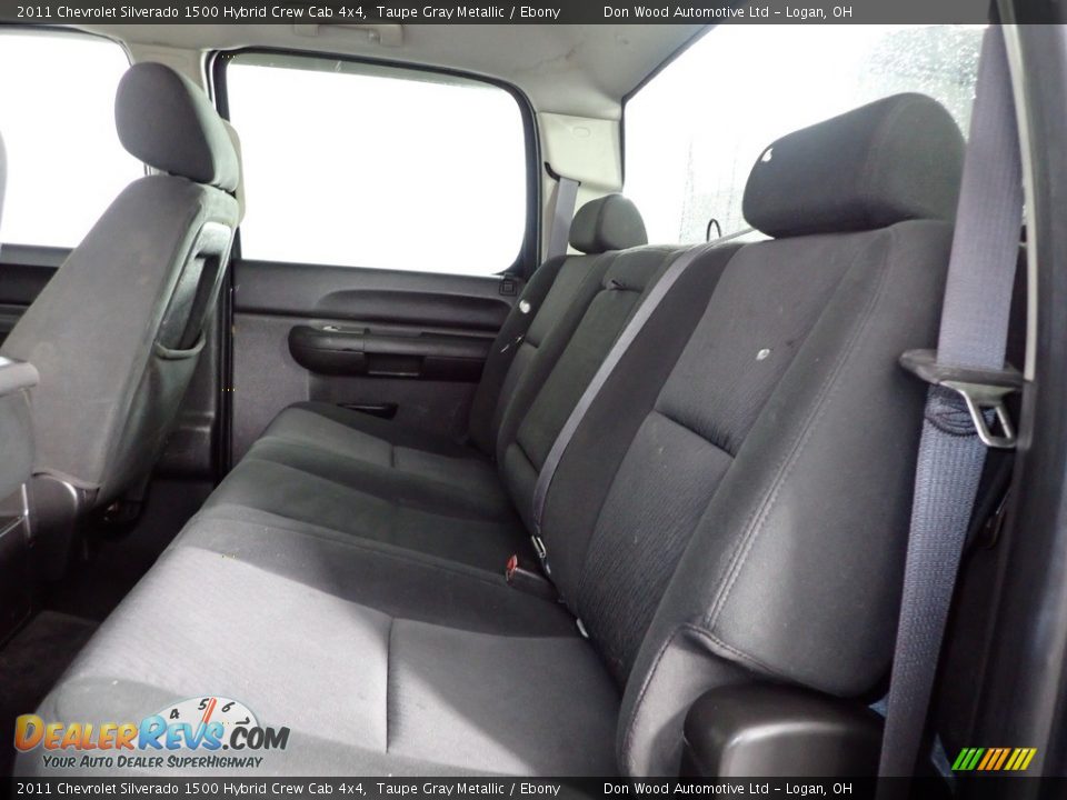 Rear Seat of 2011 Chevrolet Silverado 1500 Hybrid Crew Cab 4x4 Photo #15