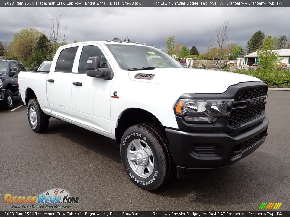 2023 Ram 2500 Tradesman Crew Cab 4x4 Bright White / Diesel Gray/Black Photo #8