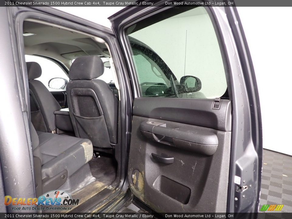 2011 Chevrolet Silverado 1500 Hybrid Crew Cab 4x4 Taupe Gray Metallic / Ebony Photo #19