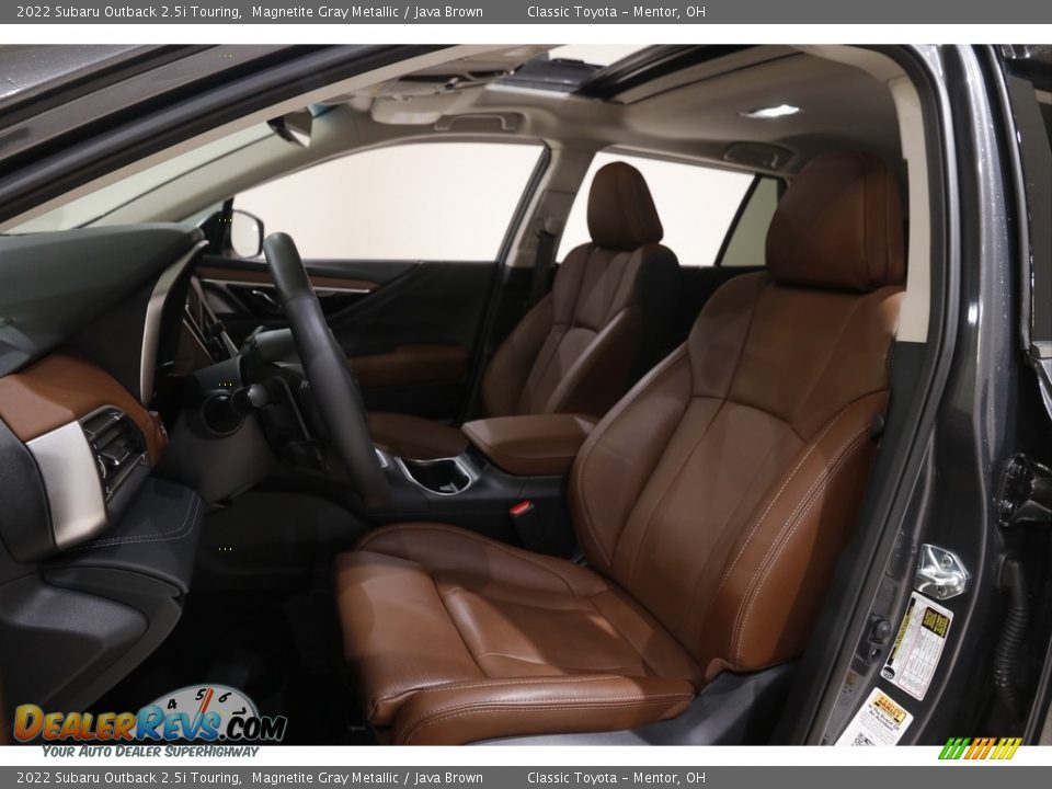 2022 Subaru Outback 2.5i Touring Magnetite Gray Metallic / Java Brown Photo #5