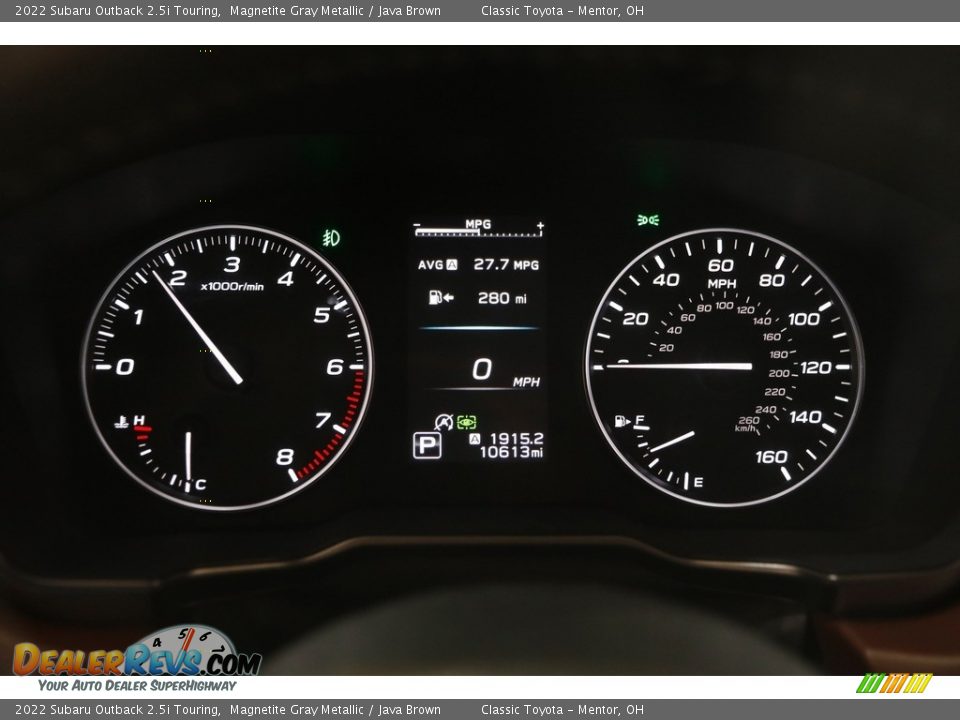 2022 Subaru Outback 2.5i Touring Magnetite Gray Metallic / Java Brown Photo #8