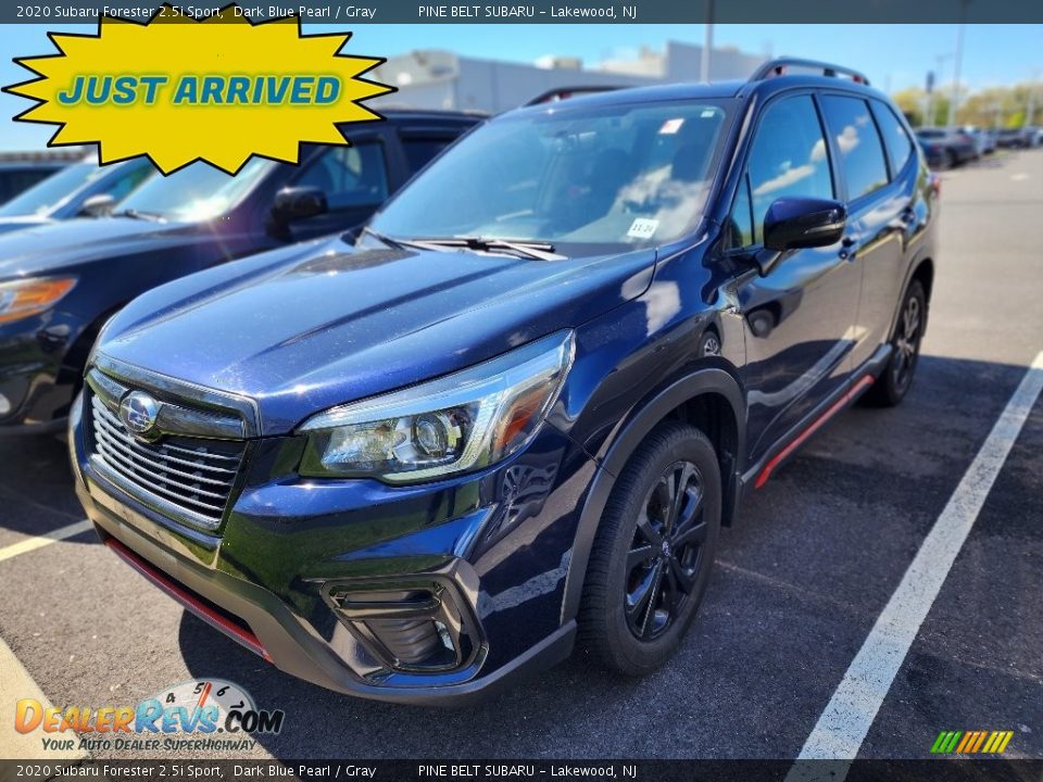 2020 Subaru Forester 2.5i Sport Dark Blue Pearl / Gray Photo #1