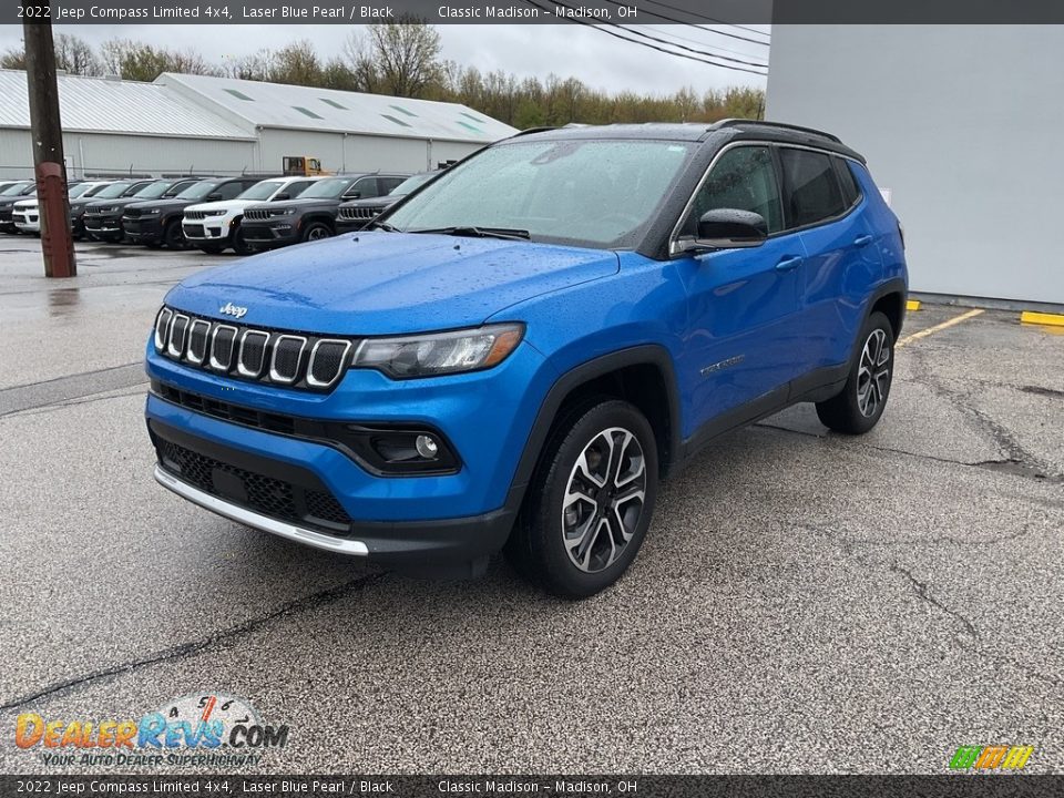 2022 Jeep Compass Limited 4x4 Laser Blue Pearl / Black Photo #7
