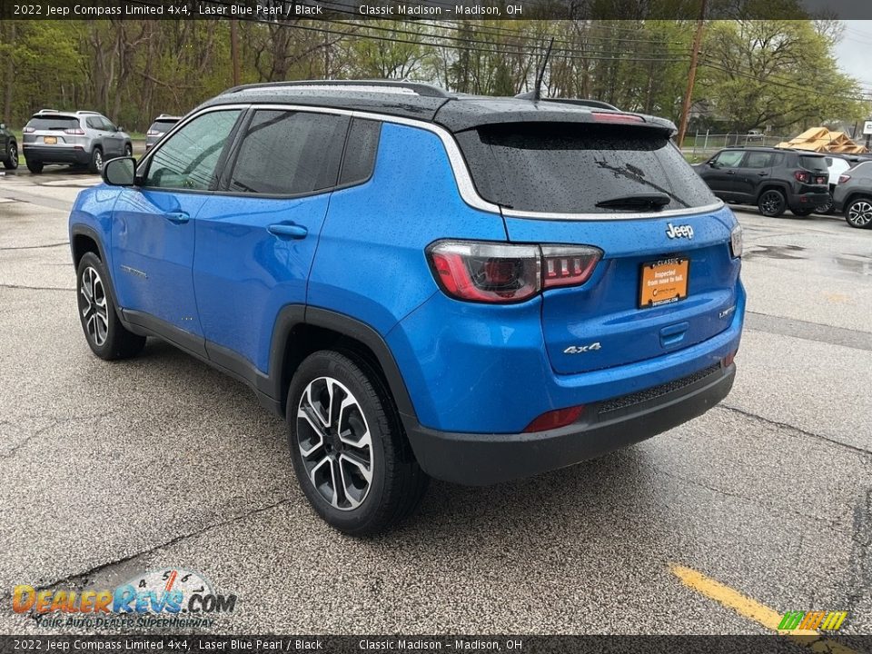 2022 Jeep Compass Limited 4x4 Laser Blue Pearl / Black Photo #8