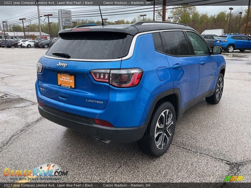 2022 Jeep Compass Limited 4x4 Laser Blue Pearl / Black Photo #9