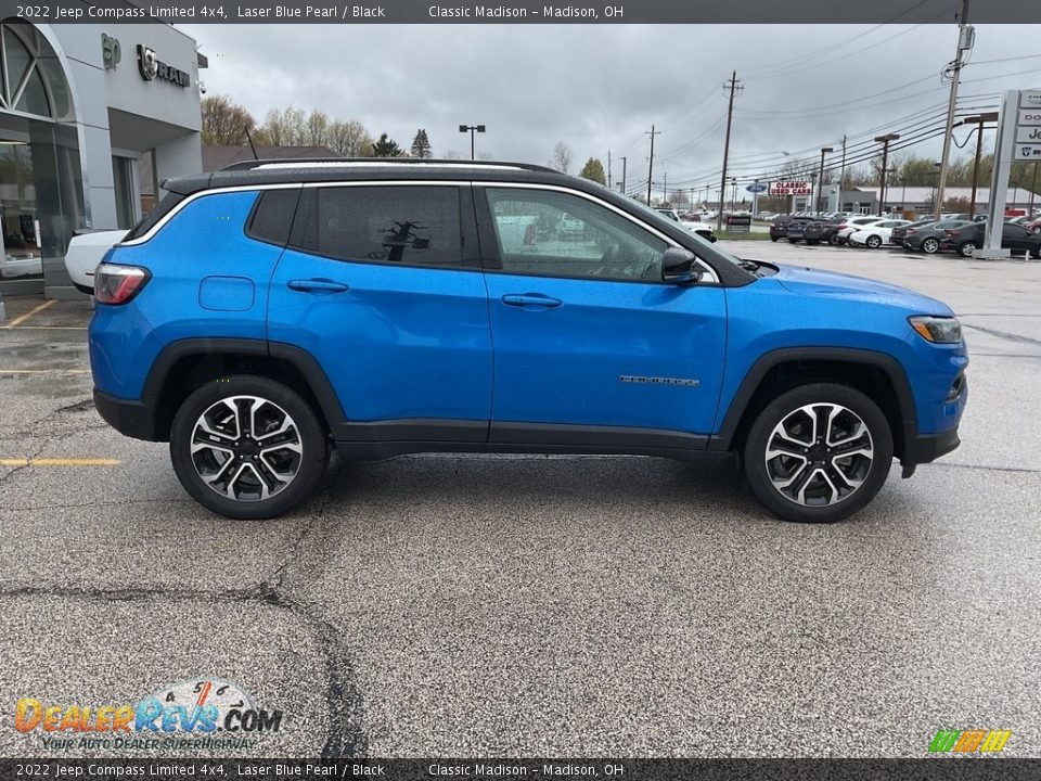2022 Jeep Compass Limited 4x4 Laser Blue Pearl / Black Photo #10