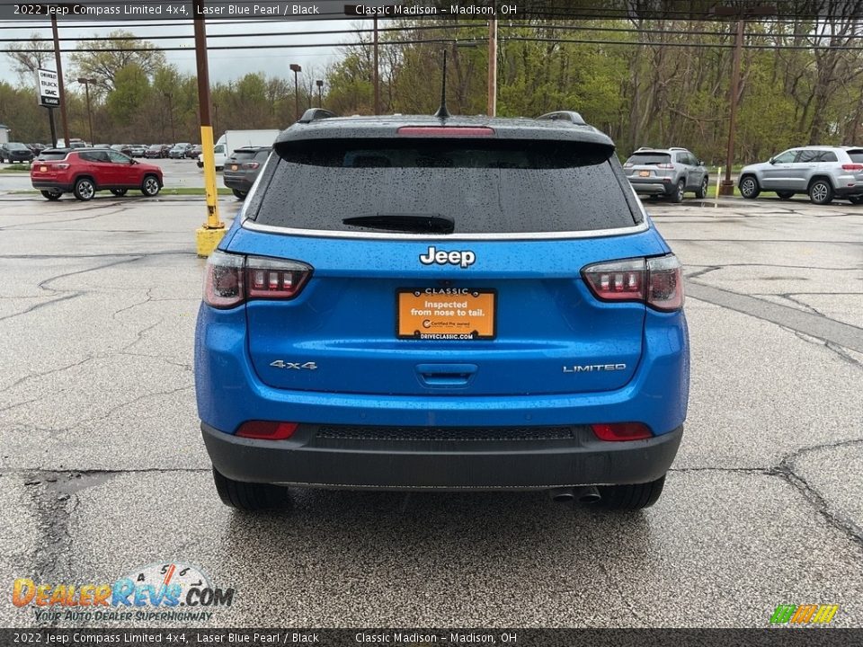 2022 Jeep Compass Limited 4x4 Laser Blue Pearl / Black Photo #12