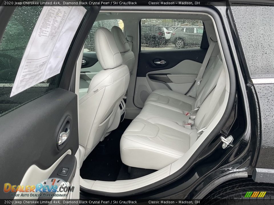 2020 Jeep Cherokee Limited 4x4 Diamond Black Crystal Pearl / Ski Gray/Black Photo #3