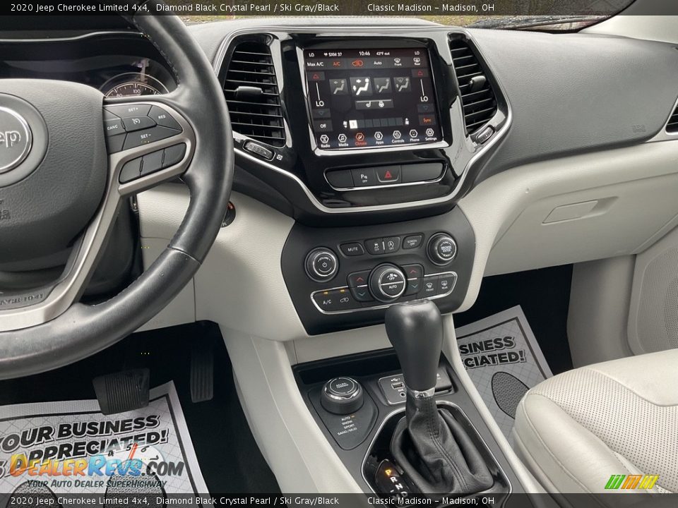 2020 Jeep Cherokee Limited 4x4 Diamond Black Crystal Pearl / Ski Gray/Black Photo #5