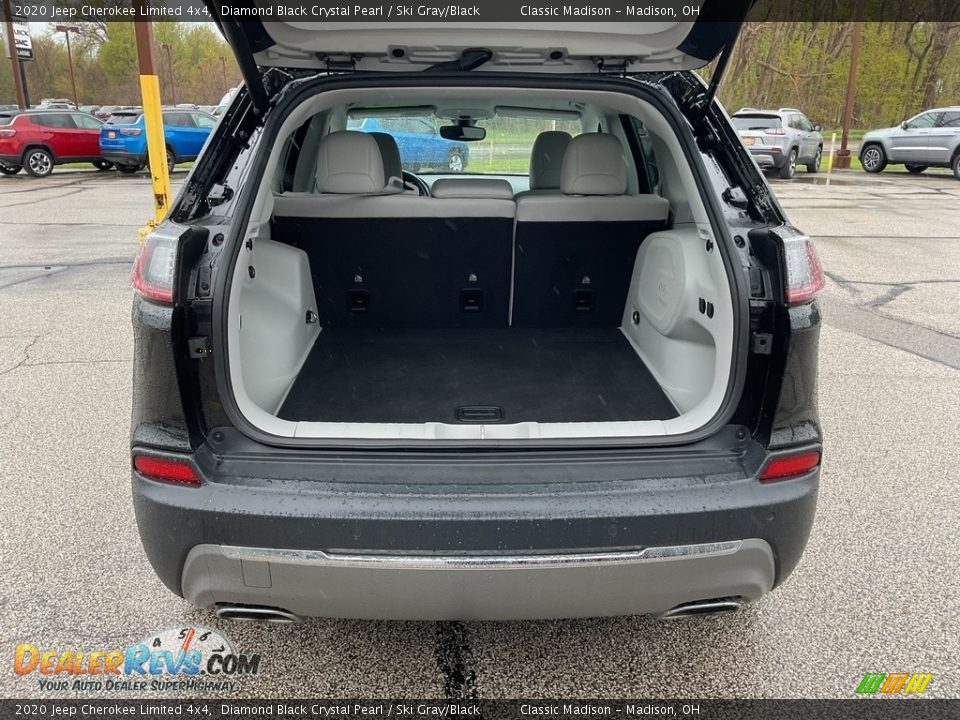 2020 Jeep Cherokee Limited 4x4 Diamond Black Crystal Pearl / Ski Gray/Black Photo #12