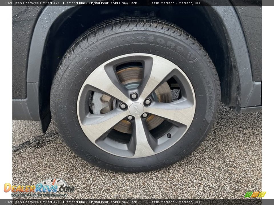 2020 Jeep Cherokee Limited 4x4 Diamond Black Crystal Pearl / Ski Gray/Black Photo #13