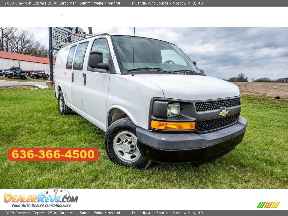 2008 Chevrolet Express 2500 Cargo Van Summit White / Neutral Photo #1