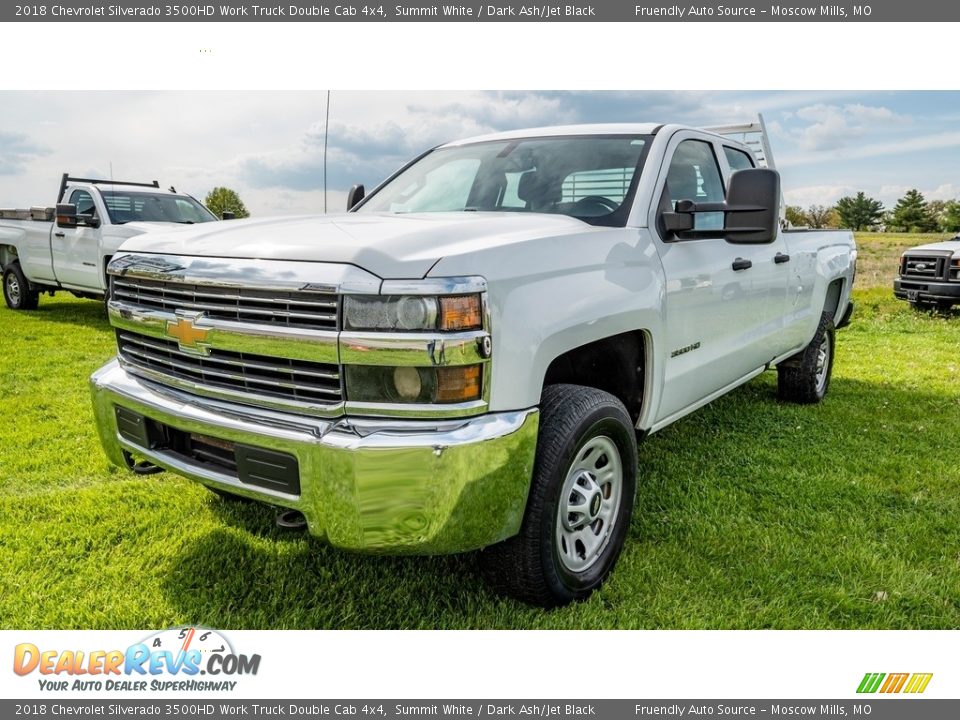 2018 Chevrolet Silverado 3500HD Work Truck Double Cab 4x4 Summit White / Dark Ash/Jet Black Photo #8