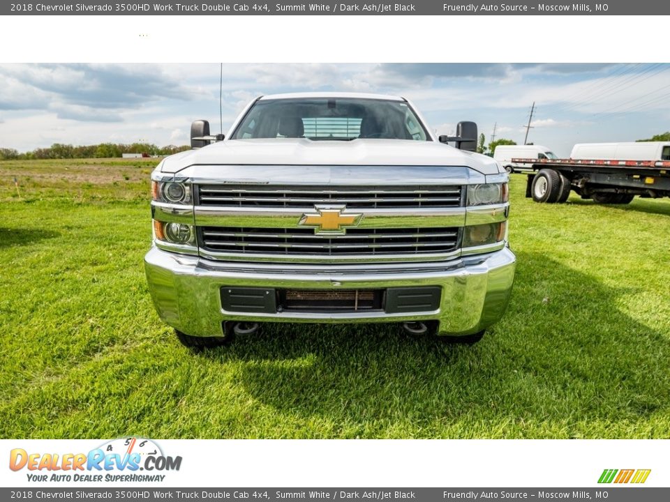 2018 Chevrolet Silverado 3500HD Work Truck Double Cab 4x4 Summit White / Dark Ash/Jet Black Photo #9