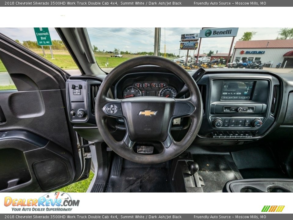 2018 Chevrolet Silverado 3500HD Work Truck Double Cab 4x4 Summit White / Dark Ash/Jet Black Photo #27
