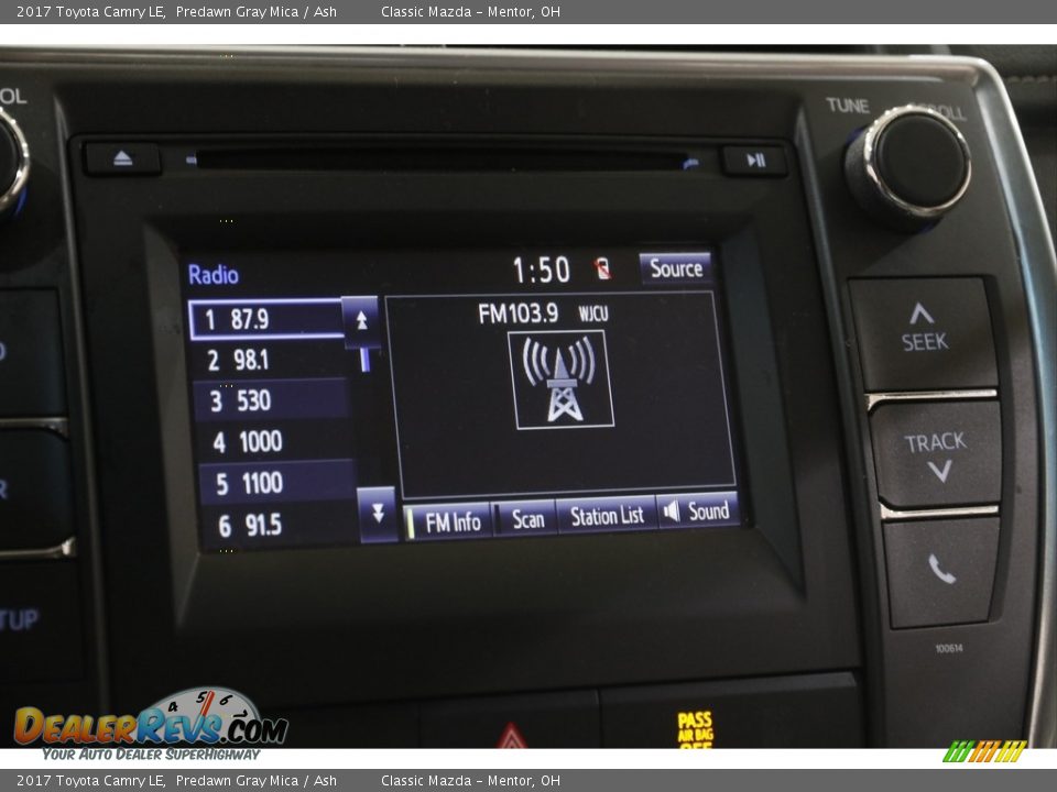 2017 Toyota Camry LE Predawn Gray Mica / Ash Photo #10