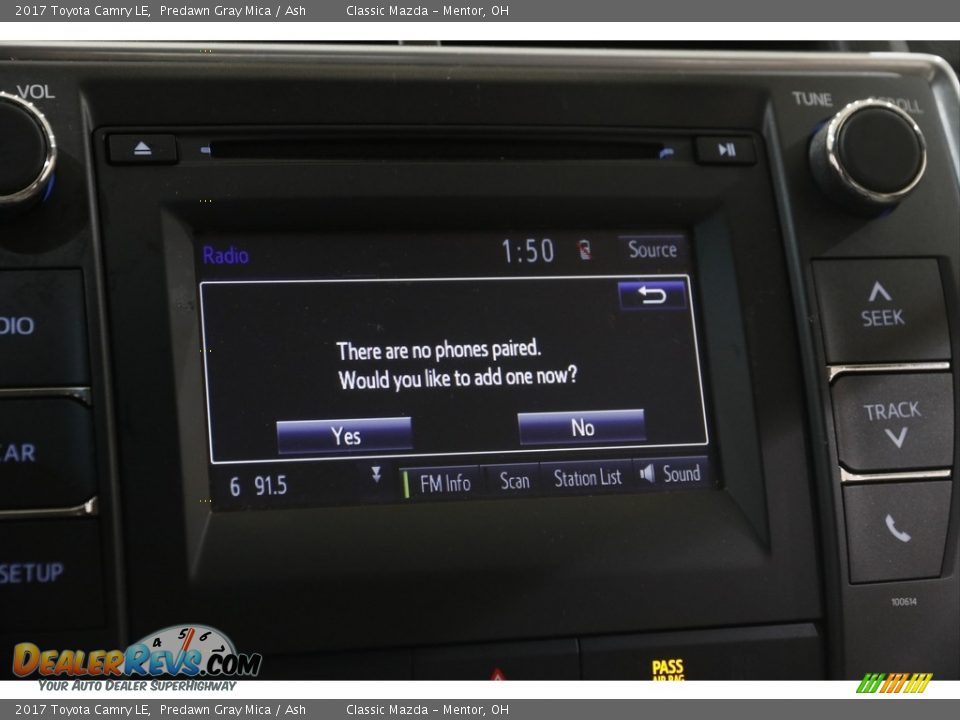 2017 Toyota Camry LE Predawn Gray Mica / Ash Photo #11