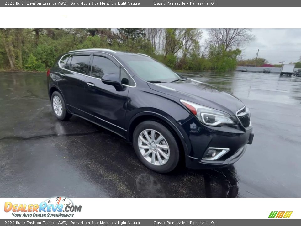 2020 Buick Envision Essence AWD Dark Moon Blue Metallic / Light Neutral Photo #2