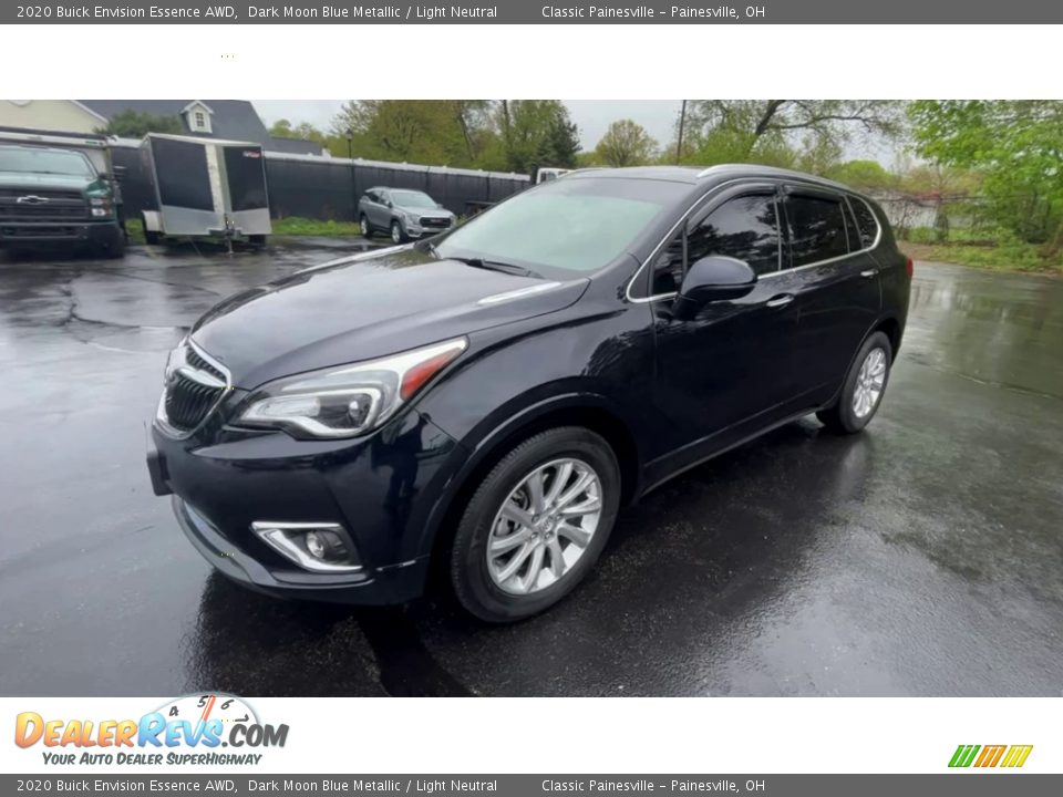 2020 Buick Envision Essence AWD Dark Moon Blue Metallic / Light Neutral Photo #4