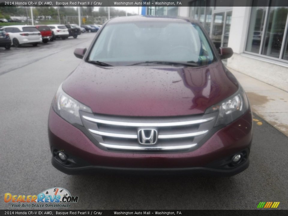 2014 Honda CR-V EX AWD Basque Red Pearl II / Gray Photo #5