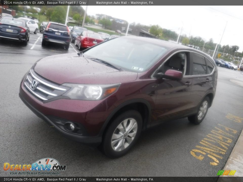 2014 Honda CR-V EX AWD Basque Red Pearl II / Gray Photo #6