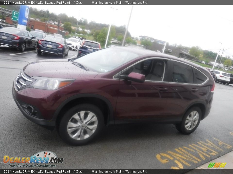 2014 Honda CR-V EX AWD Basque Red Pearl II / Gray Photo #7