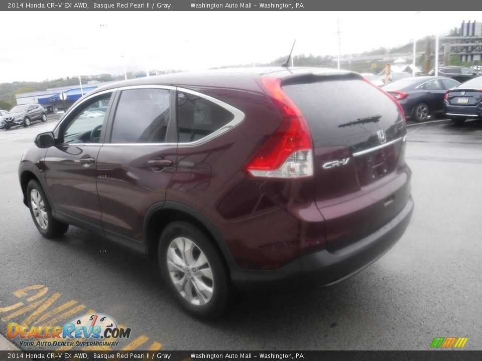 2014 Honda CR-V EX AWD Basque Red Pearl II / Gray Photo #8