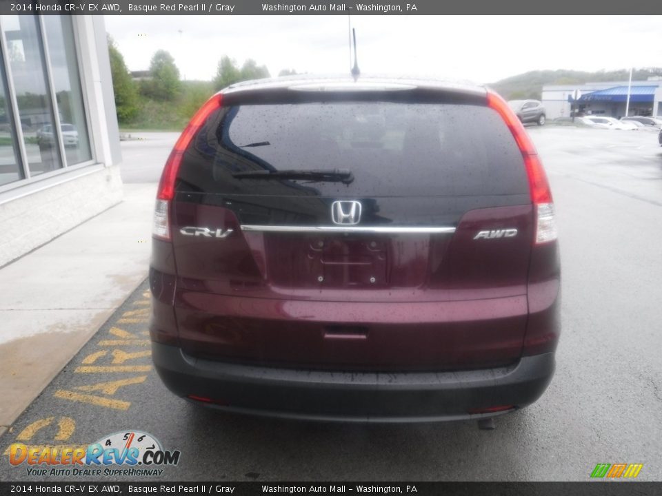 2014 Honda CR-V EX AWD Basque Red Pearl II / Gray Photo #9