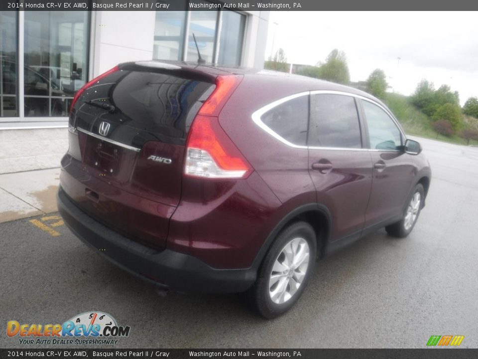 2014 Honda CR-V EX AWD Basque Red Pearl II / Gray Photo #10