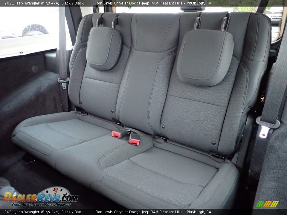 Rear Seat of 2021 Jeep Wrangler Willys 4x4 Photo #12