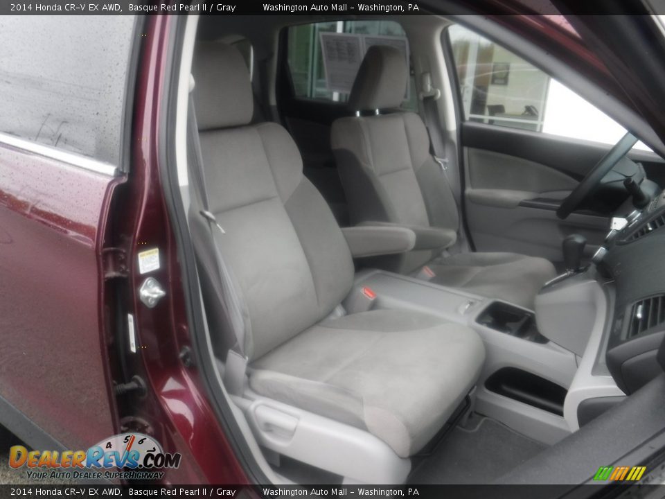 2014 Honda CR-V EX AWD Basque Red Pearl II / Gray Photo #16