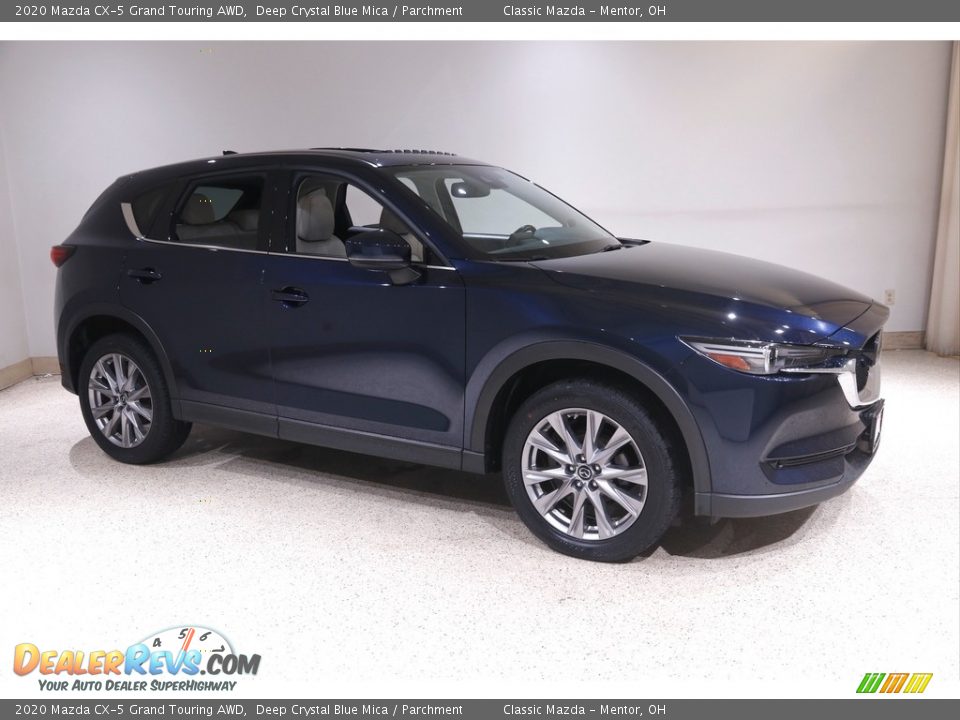 2020 Mazda CX-5 Grand Touring AWD Deep Crystal Blue Mica / Parchment Photo #1