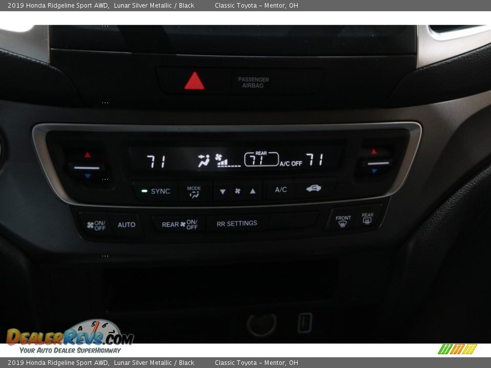 2019 Honda Ridgeline Sport AWD Lunar Silver Metallic / Black Photo #14