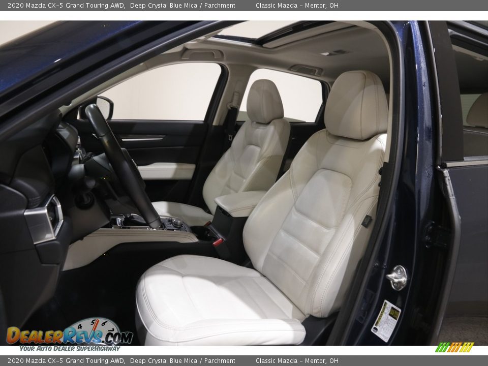 2020 Mazda CX-5 Grand Touring AWD Deep Crystal Blue Mica / Parchment Photo #5