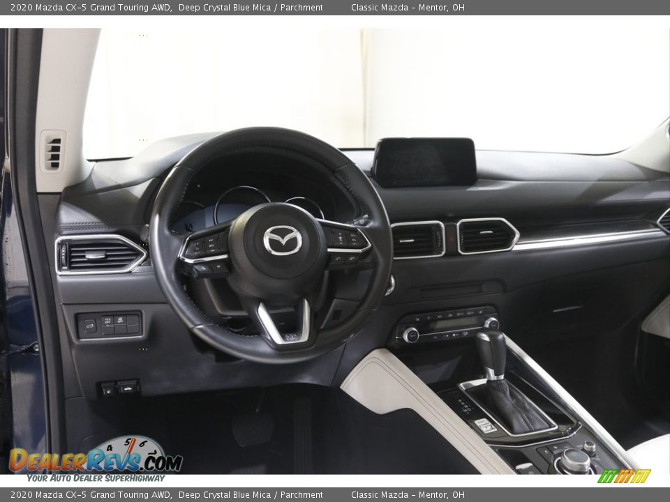 2020 Mazda CX-5 Grand Touring AWD Deep Crystal Blue Mica / Parchment Photo #6