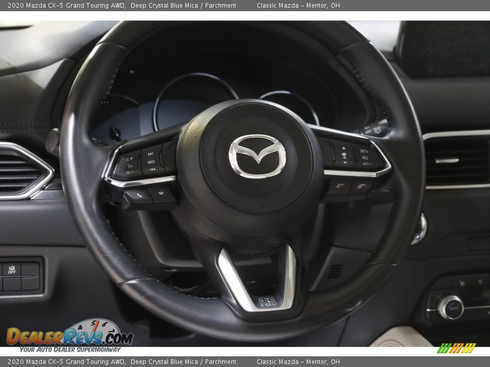 2020 Mazda CX-5 Grand Touring AWD Deep Crystal Blue Mica / Parchment Photo #7
