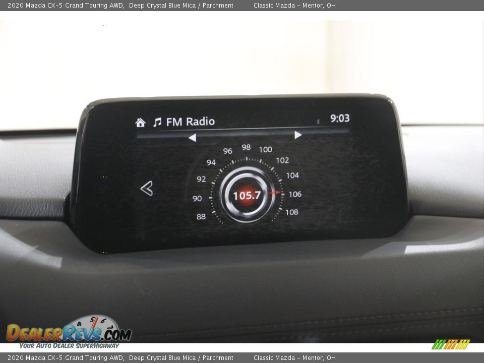 2020 Mazda CX-5 Grand Touring AWD Deep Crystal Blue Mica / Parchment Photo #10