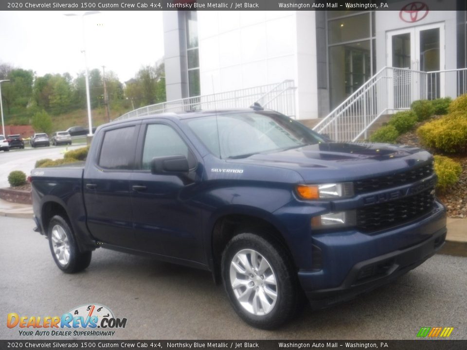 2020 Chevrolet Silverado 1500 Custom Crew Cab 4x4 Northsky Blue Metallic / Jet Black Photo #1