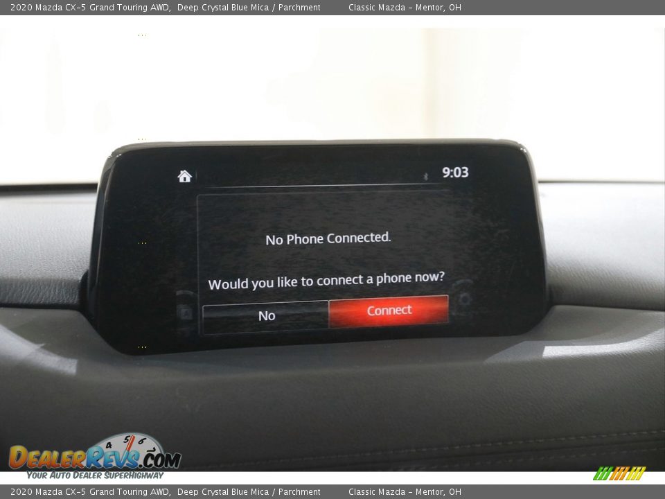 2020 Mazda CX-5 Grand Touring AWD Deep Crystal Blue Mica / Parchment Photo #11