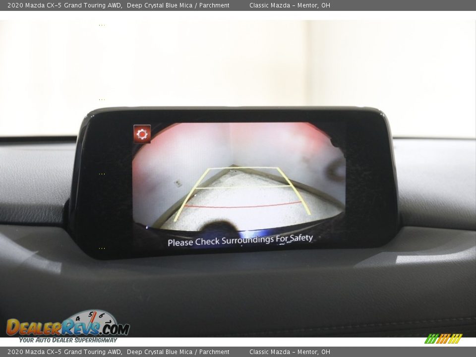 2020 Mazda CX-5 Grand Touring AWD Deep Crystal Blue Mica / Parchment Photo #12