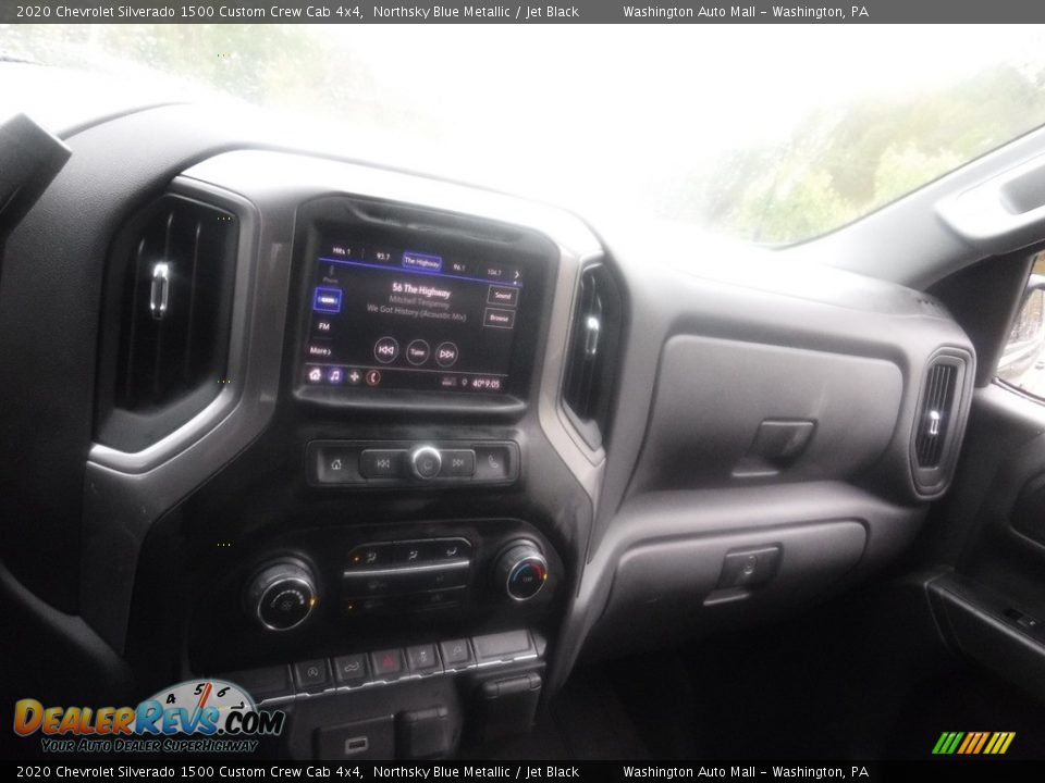2020 Chevrolet Silverado 1500 Custom Crew Cab 4x4 Northsky Blue Metallic / Jet Black Photo #4