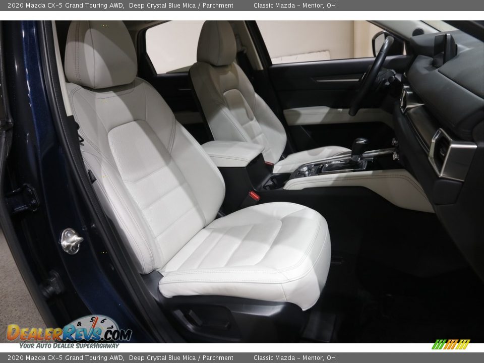 2020 Mazda CX-5 Grand Touring AWD Deep Crystal Blue Mica / Parchment Photo #15